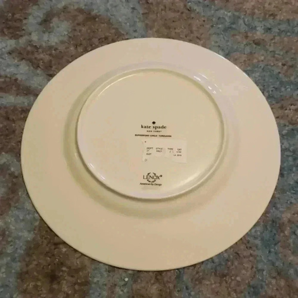 NWT TURQUOISE AQUA KATE SPADE PLATE - Picture 5 of 5